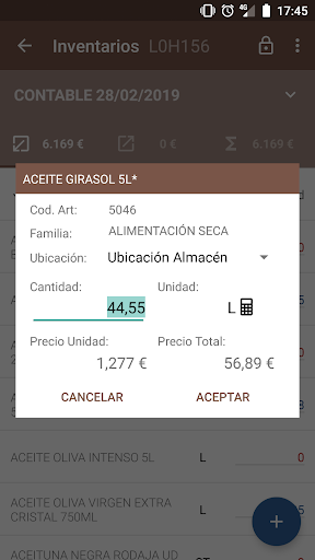 Inventarios Screen 2