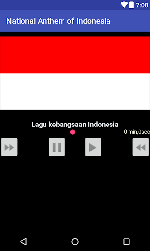 Android application National Anthem of Indonesia screenshort