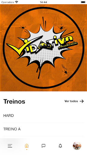 Android application VIDA ATIVA ACADEMIA screenshort
