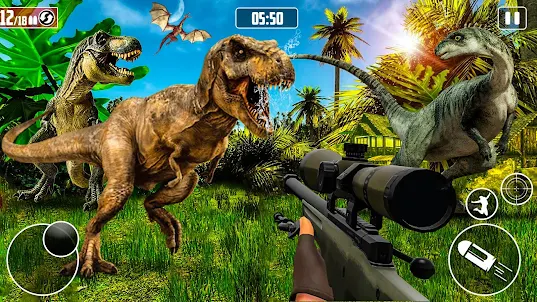 공룡 3D 시뮬레이터 사냥 게임