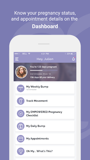 Android application ME Preg – Pregnancy Tracker screenshort