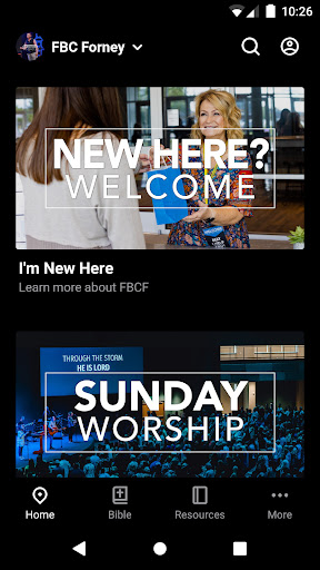 Android application First Baptist Church Forney screenshort