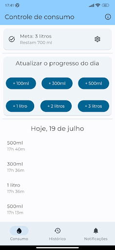 Android application H2O Control screenshort