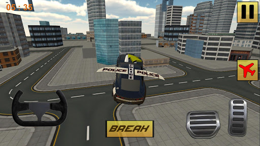 Flying Police Car simulator 3D Screen 3
