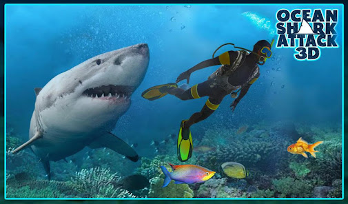 Shark Attack Spear Fishing 3D apkpoly screenshots 11