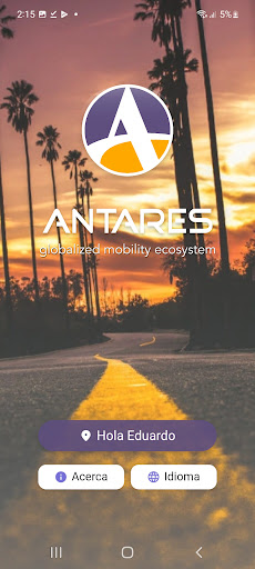 Android application Antares Mobility screenshort