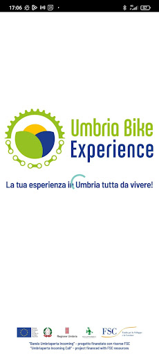 Android application Umbria Bike Experience screenshort