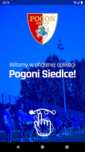 Android application Pogoń Siedlce screenshort