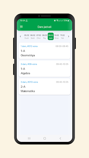 Android application EduSchool Teacher screenshort