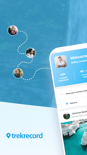 Android application Trekrecord - Social App screenshort