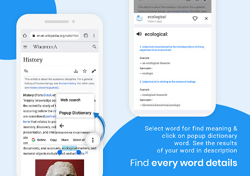 English Popup Dictionary