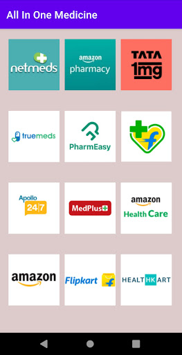 Android application All In One Medicine Order App screenshort