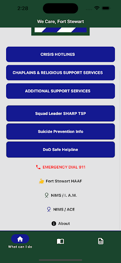 WeCare, Fort Stewart Screen 2