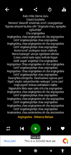 Android application Rebecca Malope MP3 Songs screenshort