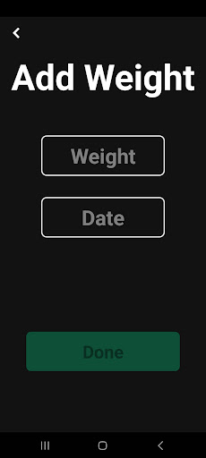 Weight Tracker Screen 2