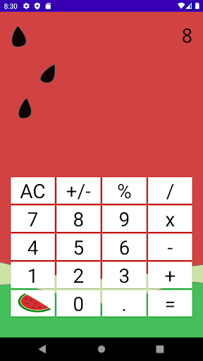 Cute Fruit Calculator Screen 2