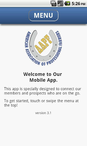 Android application AAPF Mobile App screenshort