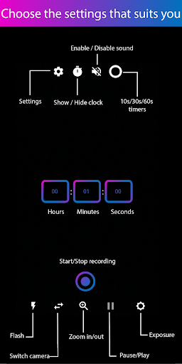 Android application Perfect Video Timer screenshort