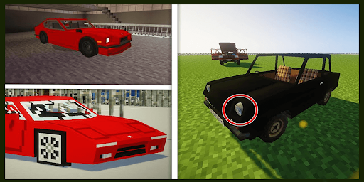 Android application Mcpe Vehicles Cars Mod screenshort