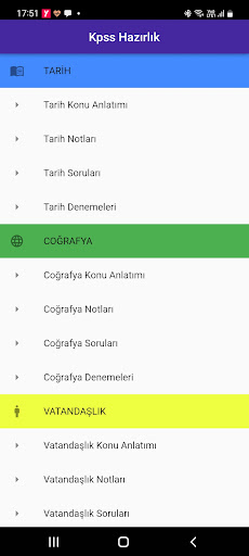 Android application 2024 Kpss Hazırlık Soru Cevap screenshort
