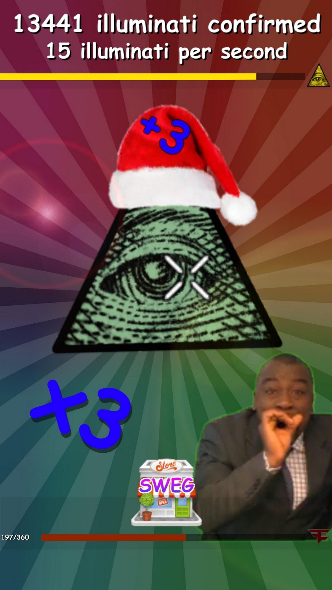 Android application Meme Clicker - MLG Christmas screenshort