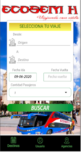 Android application Ecosemh Movil screenshort
