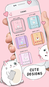 Download Cute Cat Launcher  v1.13 APK (MOD,Premium Unlocked) FREE FOR ANDROID 3