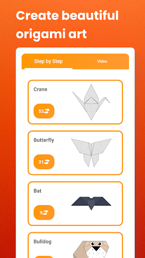 Android application How to make Origami by Steps screenshort