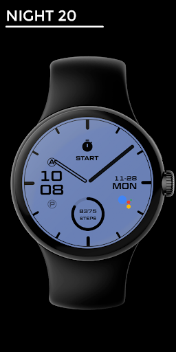Android application Night 20 - watch face screenshort