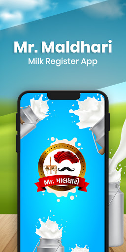 Android application Mr. Maldhari - દુધ રજીસ્ટર - M screenshort