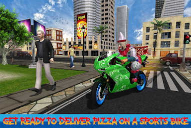 Clown Pizza Boy Bike Delivery