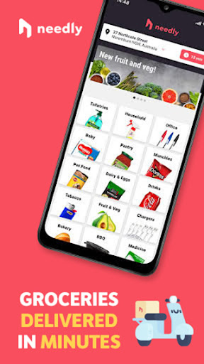 Android application Needly: Groceries in minutes. screenshort