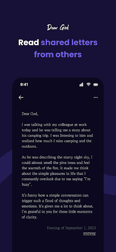Dear God: Prayer Diary Screen 3