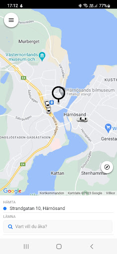 Taxi Härnösand Screen 2