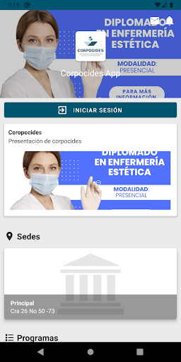 Android application Corpocides App screenshort