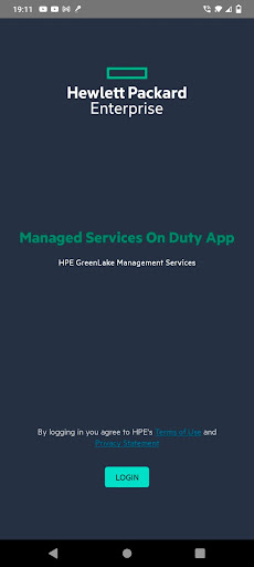 Android application HPE Managed Services On Duty screenshort