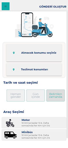 Kurye Sepeti Screen 2