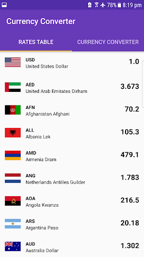Currency Converter Screen 2