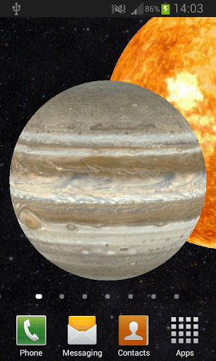 Solar System 3D Live Wallpaper Screen 2