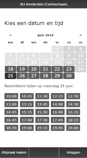 Android application MJ Amsterdam Ceintuurbaan screenshort