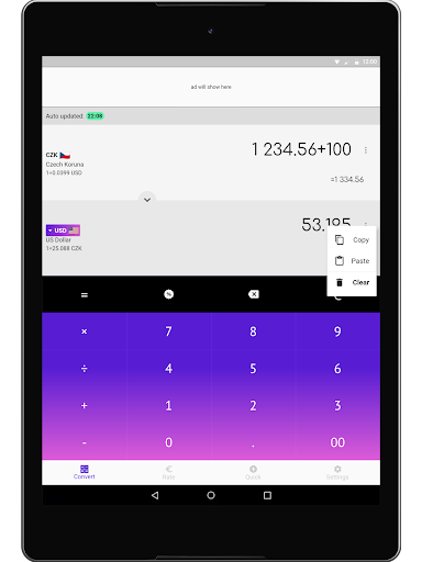 Fast Czech Koruna converter