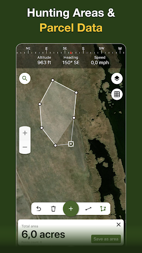 Screenshot of Hunting Points: GPS Hunt Map