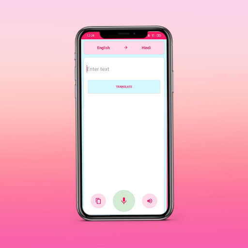 Android application English to Hindi Translate screenshort