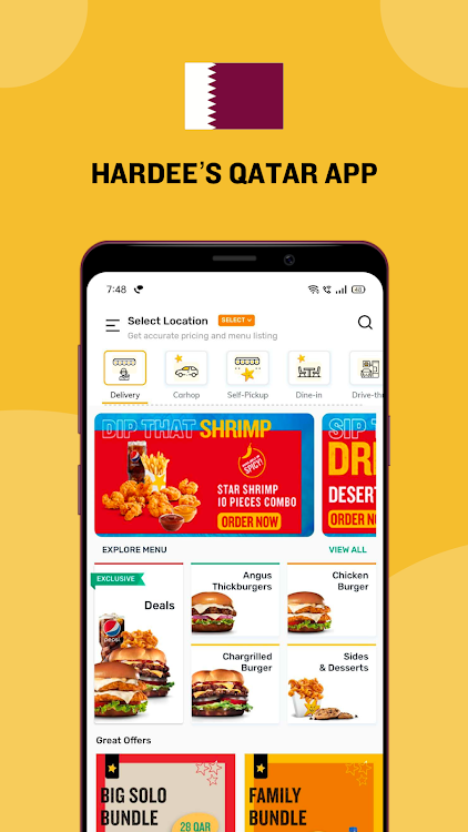 Hardee's Qatar - Food Delivery - 6.7.4 - (Android)