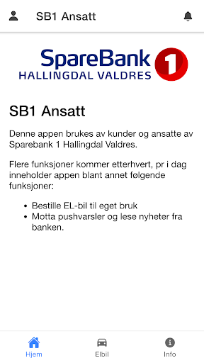 Android application SB1 Ansatt screenshort