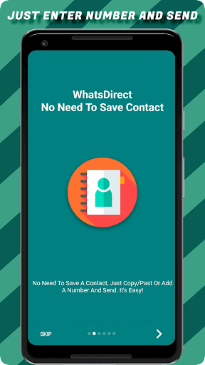 WhatsDirect Chat Quick Message Screen 2