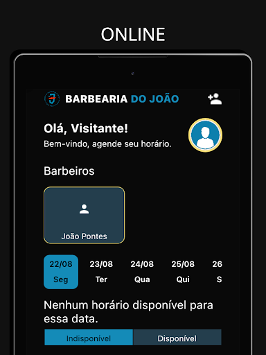 Android application Barbearia do João screenshort