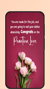 congratulations on promotion