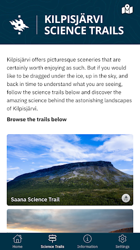 Kilpisjärvi Science Trails Screen 3