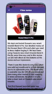 Huawi Band 4 Pro Guide